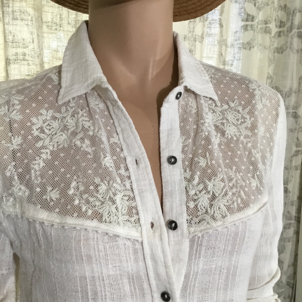 Free people- Long sleeves blouse (C 39 🌺 - Picture 5 of 7